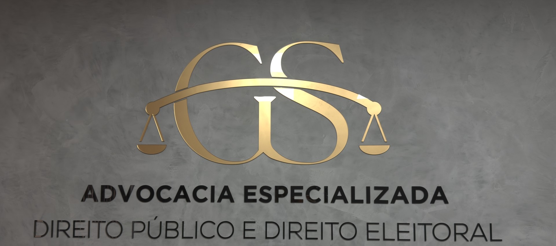 parede com o logo